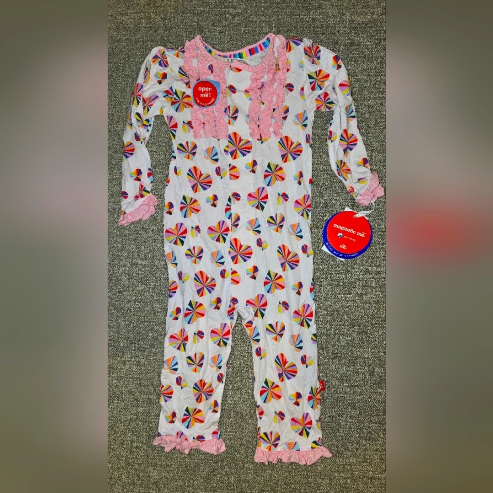 MAGNETIC ME NWT Colorful Kids One Piece with Pink Accents
